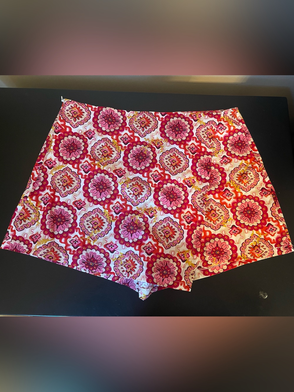 Vibrant Pink Floral Bandana Scarf - new without tags